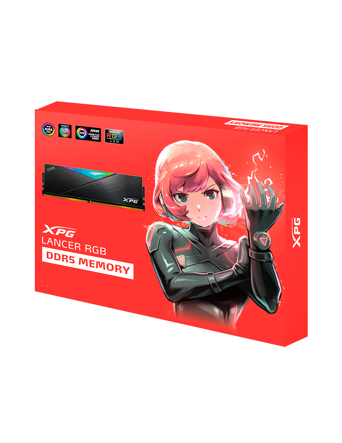 MEM DDR5 ADATA XPG LANCER RGB 32GB KIT (2x16GB) 7200MHz