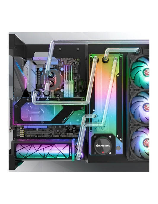 RAIJINTEK SERBATOI  ANTILA PURE R240B BLK 5V ARGB H263mm 700ml G1/4''