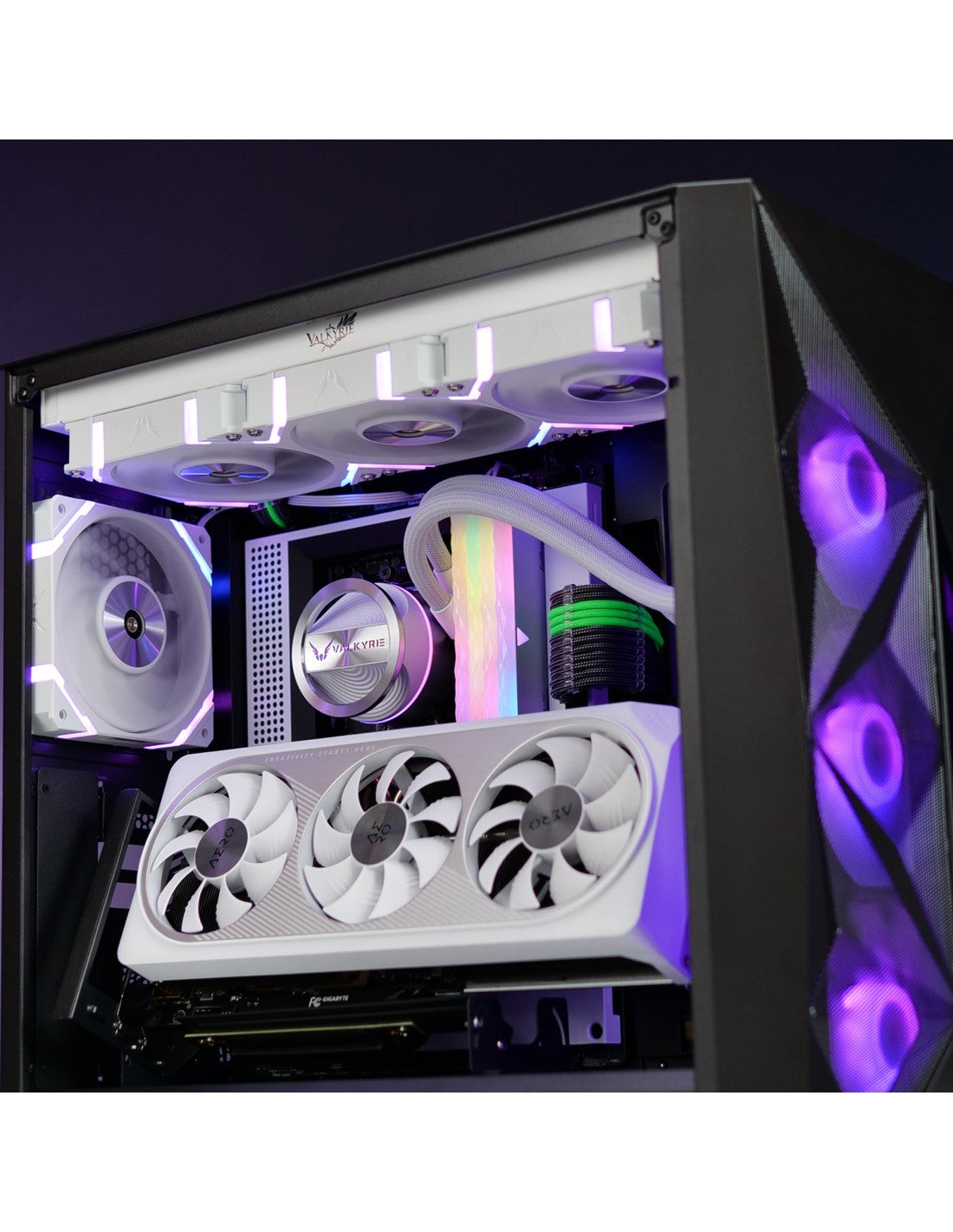 VALKYRIE RAFF. CPU LIQUIDO DRAGONFANG 360 ARGB WHITE VK-AIODR360W